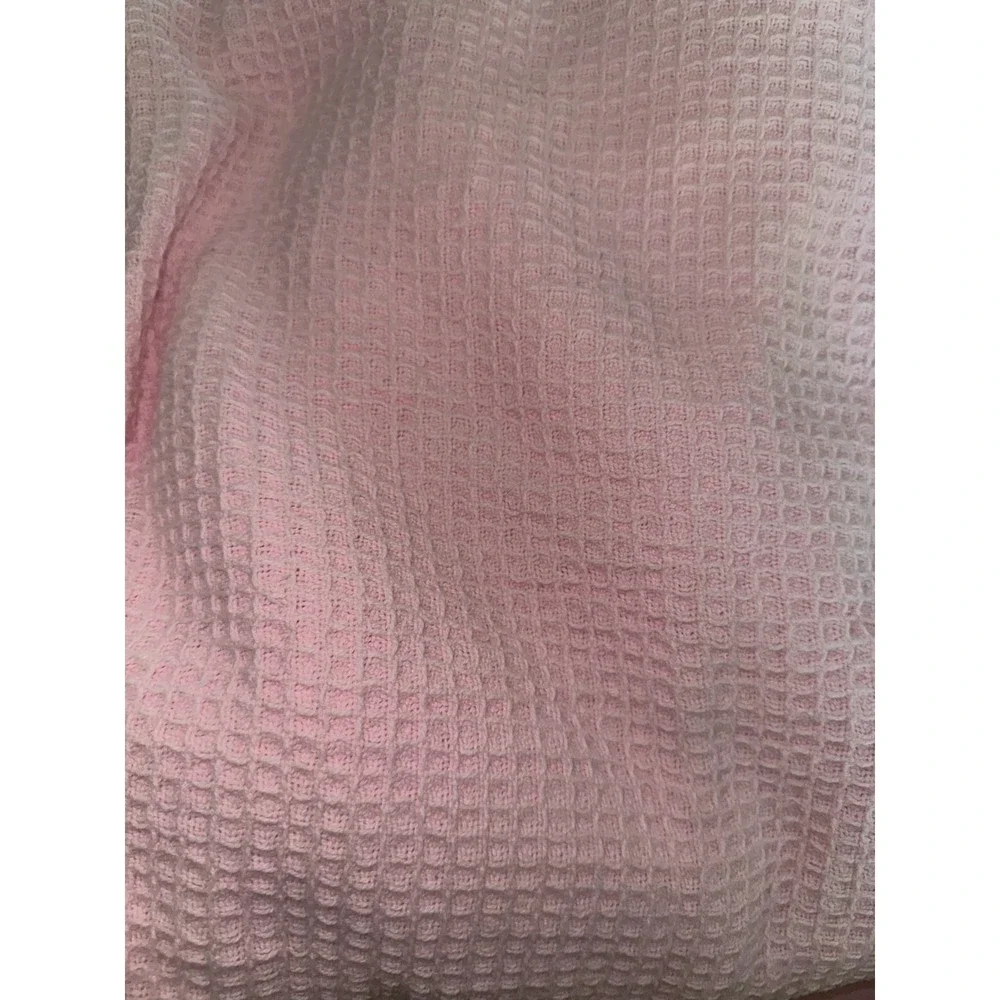 Soft Waffle Weave Bedding Cover in Pink